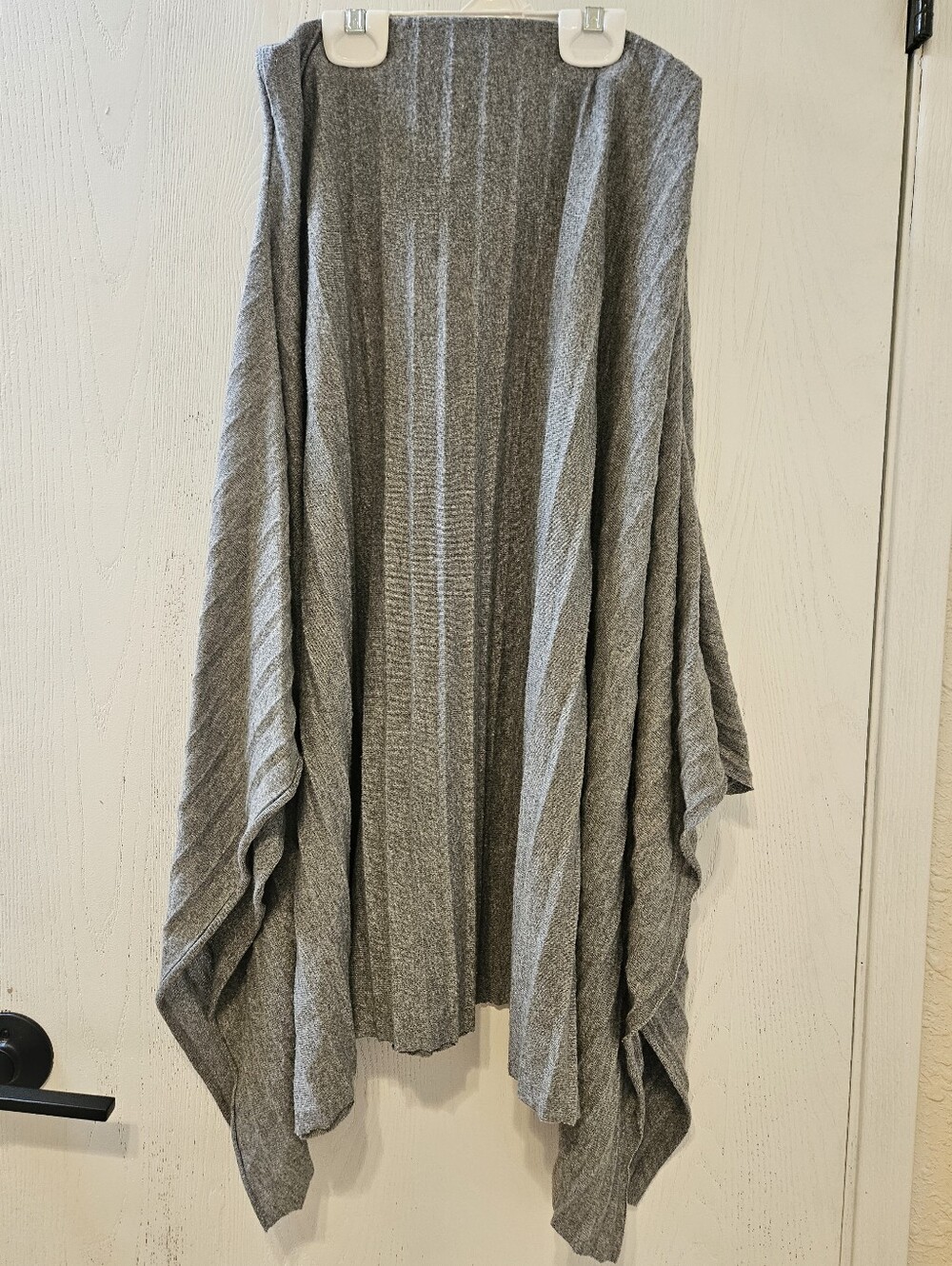Zara Gray Ribbed Hankerchief Skirt